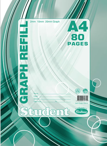 Picture of GRAPH REFILL PAD A4 80PGS - GLUED